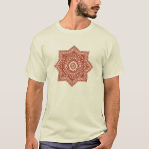 T-shirt Le motif marocain rouge