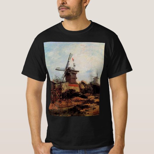 T-shirt Le Moulin de Blute Fin par Vincent van Gogh (Devant)