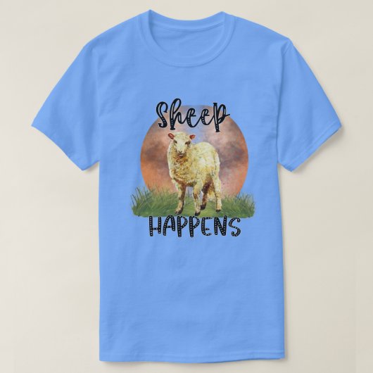 T-shirt Le mouton arrive en graphique (Design devant)