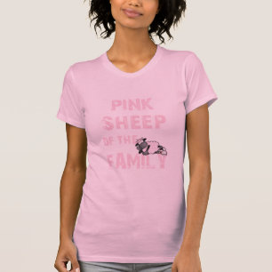 T-shirt Le mouton rose pique tous les styles de femmes