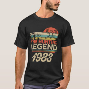 T-shirt Le Mythe De La Chasse Légende Homme Papa Né En 198