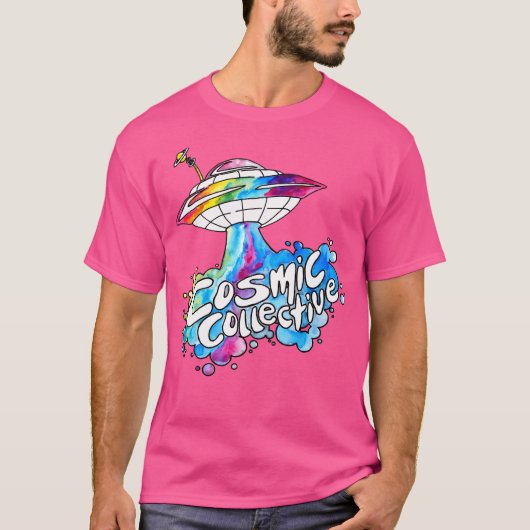 T-shirt Le navire spatial cosmique (Devant)