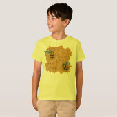 T-shirt Le nid d'abeilles gaffent des abeilles (Devant entier)