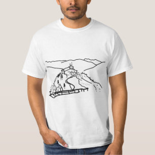 T-shirt "Le nid de l’aigle, Berchtesgaden" Art minimalis