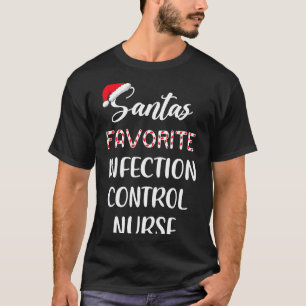 T-shirt Le Noël de l'infirmière préférée de Santa pour le