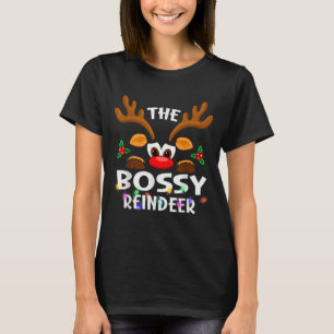 T-shirt Le Noël de renne autoritaire hommes femmes
