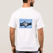 T-shirt Le noeud 2 - bleus layette (Dos)