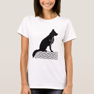 T-shirt Le noeud de marin du berger allemand Loki Noir
