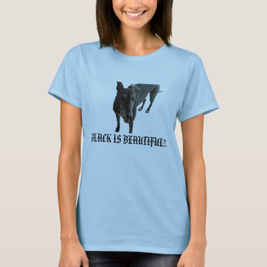 T-shirt LE NOIR EST BEAU ! ! - Particulièrement un chien (Devant)