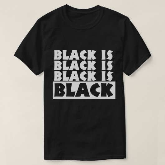 T-shirt Le noir est noir (Design devant)