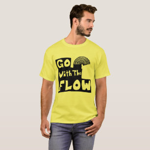 T-shirt Le noir "sont assortis à l'écoulement" avec furt