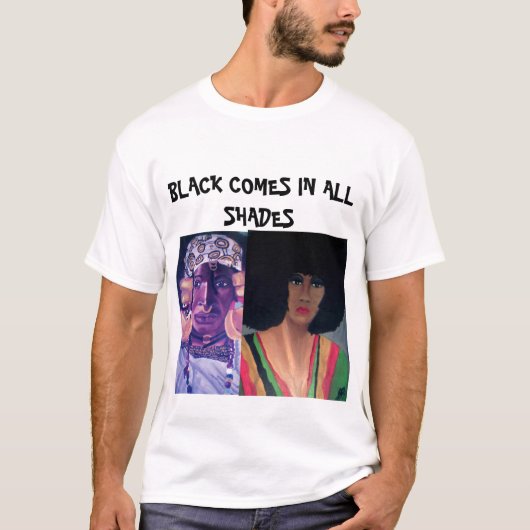 T-shirt Le NOIR VIENT DANS TOUTE LA pièce en t de NUANCES (Devant)