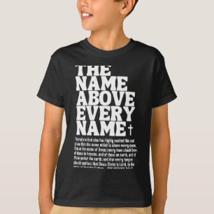 T-shirt Le Nom Au-Dessus De Chaque Nom Costume Jésus Chrét