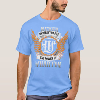 T-shirt Le Nom De Wharton Chemise Ne Sous-Estime Jamais La