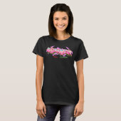 T-shirt Le nom Elizabeth dans les graffitis (Devant entier)