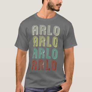 T-shirt Le Nom Est Arlo Dans Retro Vintage Disco Amusant