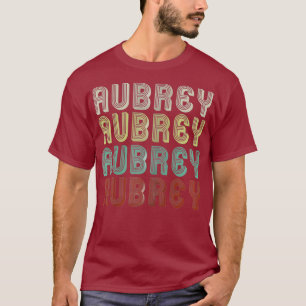 T-shirt Le Nom Est Aubrey Dans Funny Retro Vintage Disco