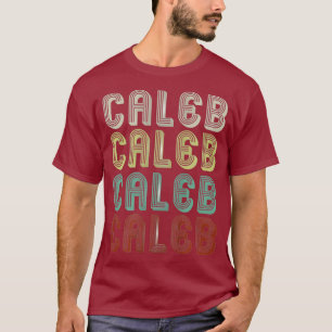 T-shirt Le Nom Est Caleb Dans Funny Retro Vintage Disco