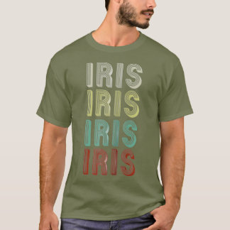 T-shirt Le Nom Est Iris Dans Funny Retro Vintage Disco