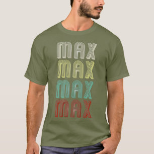 T-shirt Le Nom Est Max Dans Funny Retro Vintage Disco