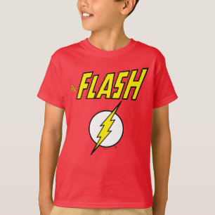 T-shirt Le nom Flash et le logo de l'éclair