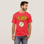 T-shirt Le nom Flash et logo d'éclair (Devant entier)