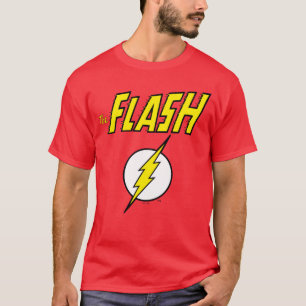 T-shirt Le nom Flash et logo d'éclair