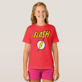 T-shirt Le nom Flash et logo d'éclair (Devant entier)