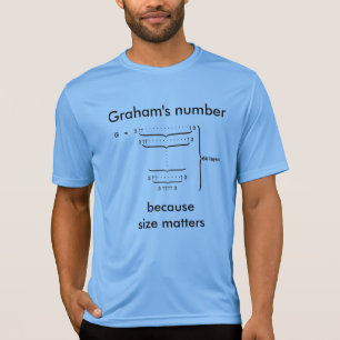 T-shirt Le "nombre de Graham… parce que la taille import