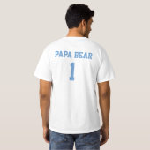 T-shirt Le nombre et le nom faits sur commande d'ours de (Dos entier)