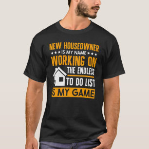 T-shirt Le Nouveau Ménage Est Mon Nom Travaille Sur Le À F