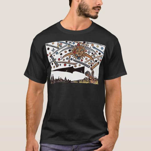 T-shirt Le Nuremberg Ufo Sighting De 1561 (Devant)
