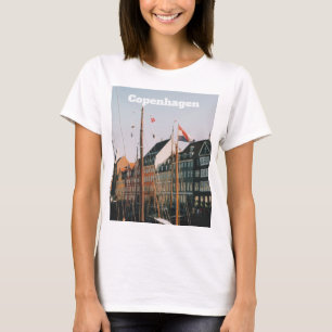 T-shirt Le Nyhavn emblématique, Copenhague, Danemark