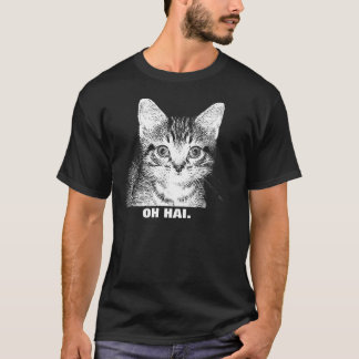 T-shirt LE "OH HAI." - Hommes de chemise de chaton