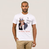 T-shirt Le "Oncle Sam soutient "ÉTREINT le" projet (Devant entier)