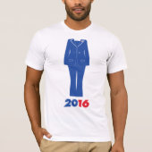 T-shirt Le Pantsuit de Hillary Clinton - 2016 (Devant)