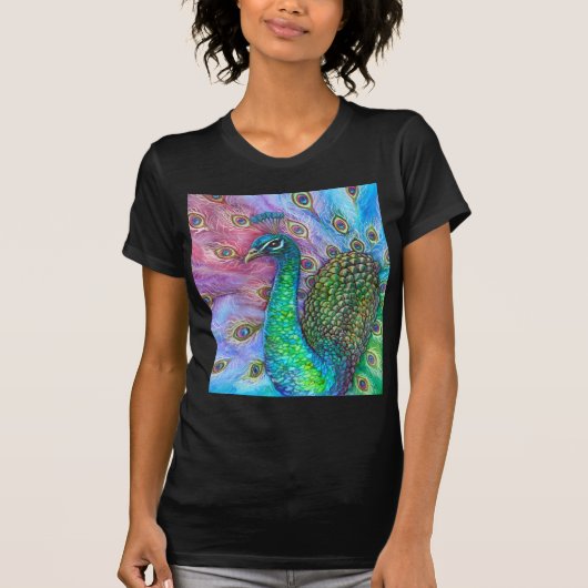 T-shirt Le paon parfait (Devant)
