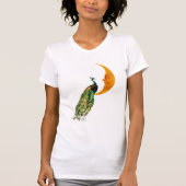 T-shirt Le paon sur la Lune (Devant)