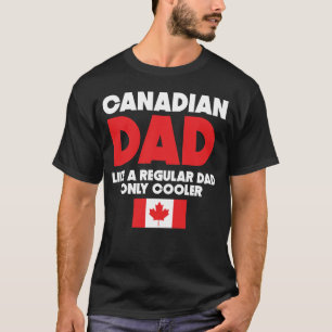 T-shirt Le papa canadien aiment un papa régulier seulemen