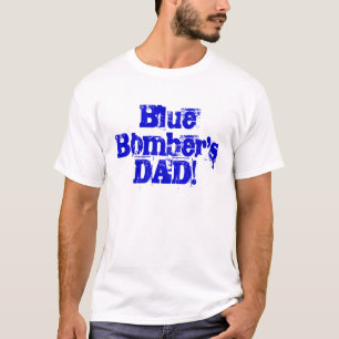 T-shirt Le PAPA de bombardier bleu !