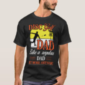 T-shirt Le papa de golf de disque aiment un papa régulier (Devant)