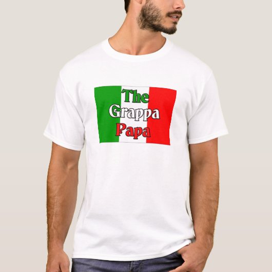 T-shirt Le papa de Grappa (Devant)
