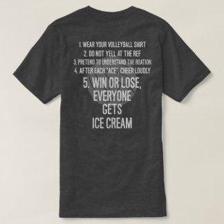 T-shirt Le papa de volleyball