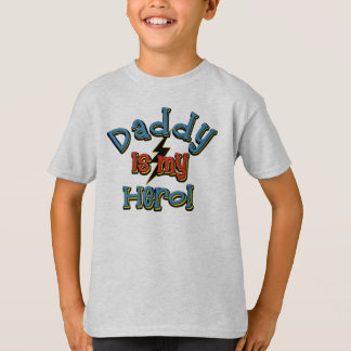 T-shirt Le papa est mon héros