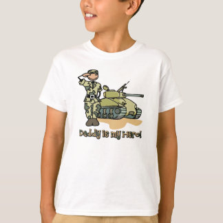 T-shirt Le papa est mon héros