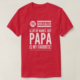 T-shirt Le papa est mon nom préféré