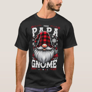 T-shirt Le Papa Gnome assorti à la famille Pyjama de Noël