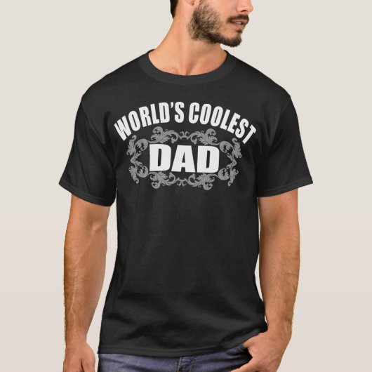 T-shirt Le papa le plus frais du monde (Devant)