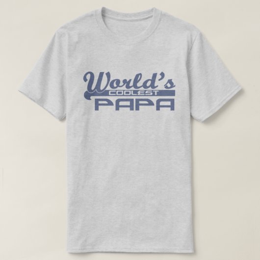 T-shirt Le papa le plus frais du monde (Design devant)
