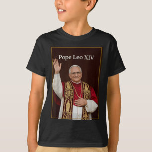T-shirt Le Pape Leo Xiv - Le Pape Léon Xiv Béni par Dieu
